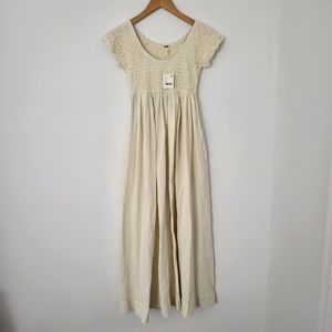 Free people maxi linen dress